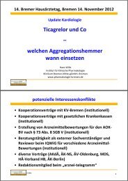 Aggregationshemmer - Hausärzteverband Bremen eV