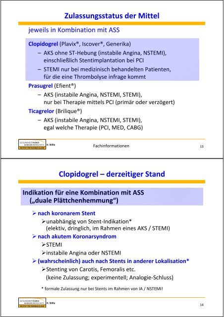 Aggregationshemmer - Hausärzteverband Bremen eV