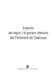 Estatuts del règim i el govern interiors del Parlament de Catalunya