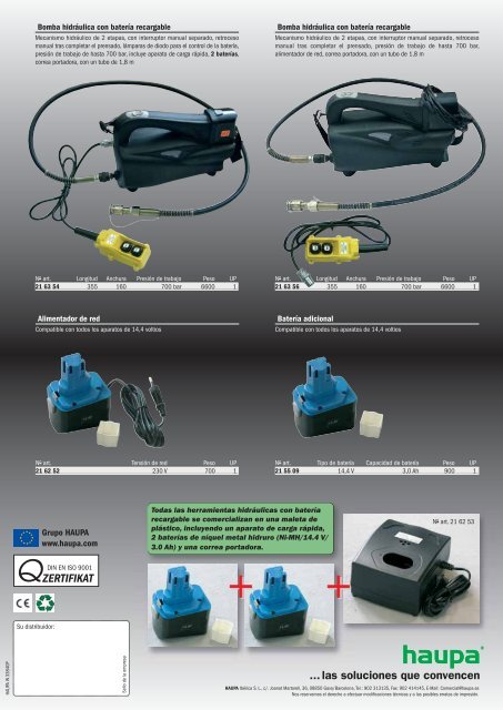 Prensaterminales hidrÃ¡ulicos y electro hidrÃ¡ulicos - Haupa