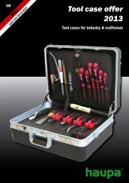 Tool case offer  2013 - Haupa