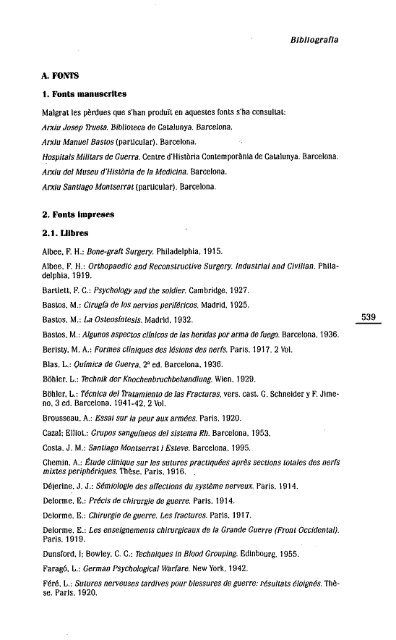 catalana a la medicina 1 cirurgia de guerra - Fundació Uriach 1838