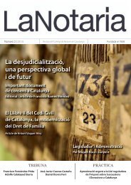Doctrina - Col·legi de Notaris de Catalunya
