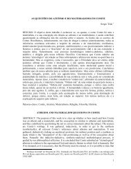 1 AS QUESTÕES DO ATEÍSMO E DO MATERIALISMO EM ... - DFE