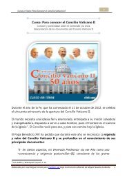 Curso: Para conocer el Concilio Vaticano II - Corazones.org