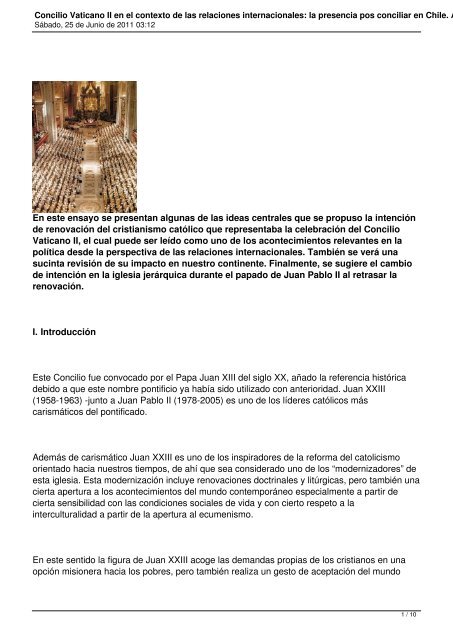 LA CUESTIÓN DE LA VIDA ECONÓMICO-SOCIAL EN EL CONCILIO VATICANO II. APORTES DE LATINOAMÉRICA Y EL CARIBE