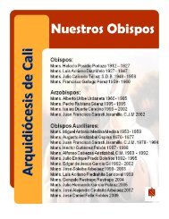 Nuestros Obispos - Arquidiócesis de Cali