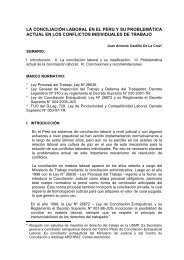 la conciliación laboral en el peru y su problemática actual en los ...