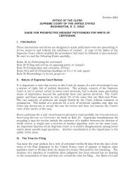 Guide to IFP Cases (PDF) - Supreme Court of the United States