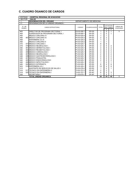 formato descripción de cargos - Hospital Regional de Ayacucho