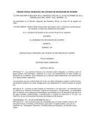 codigo fiscal municipal del estado de michoacan de ocampo