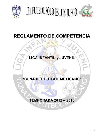 Reglamento de Competencia Torneo de Liga 2012-2013