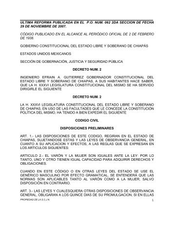 Chiapas - Código Civil - Eumed.net