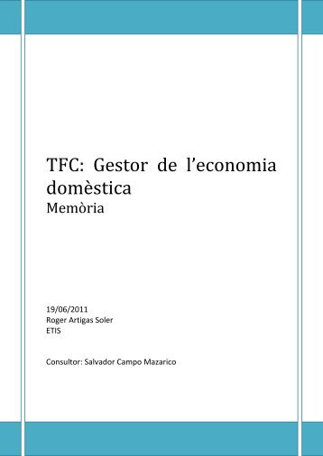 TFC: Gestor de l'economia domèstica