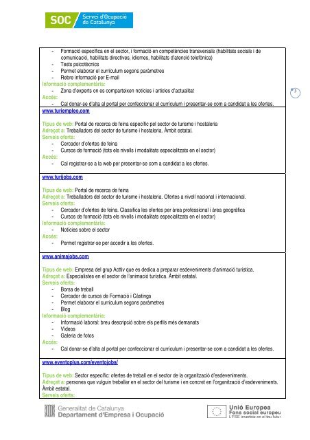 PORTALS DE RECERCA DE FEINA INTERSECTORIALS