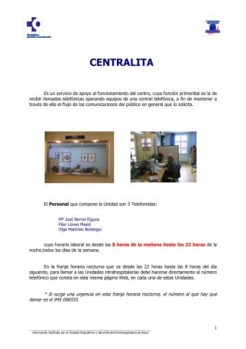 centralita - Osakidetza