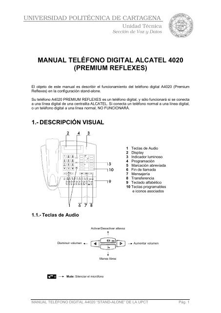 Mode Demploi Alcatel Premium Reflexes 4020