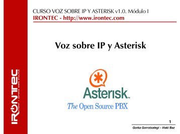 Voz sobre IP y Asterisk - Irontec