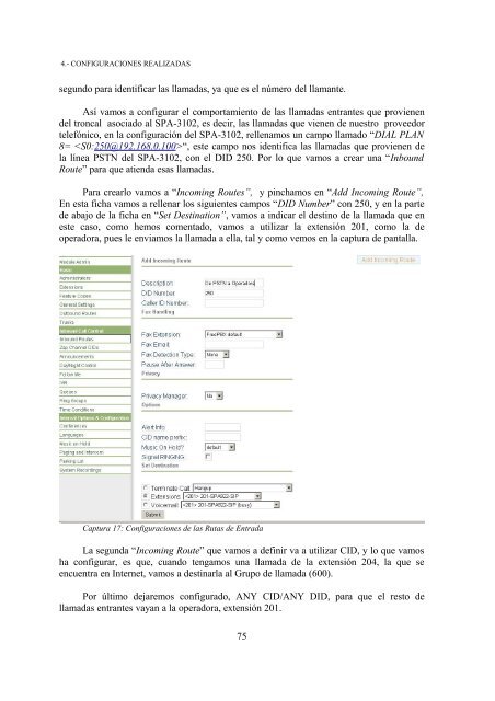 Instalación de un sistema VoIP corporativo basado en Asterisk