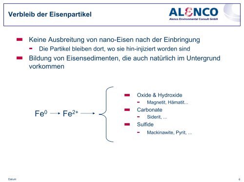 In-Situ Nano-Eisen Sanierung - AAV NRW