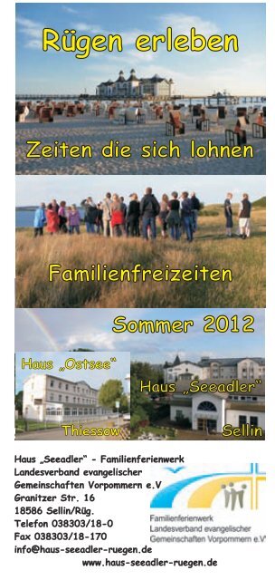 2012-05 Werbung Familienfreizeit Sommerspecial ... -  Haus Seeadler