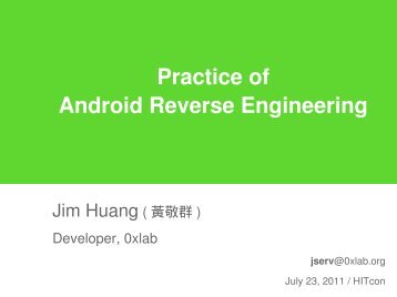 Practice of Android Reverse Engineering