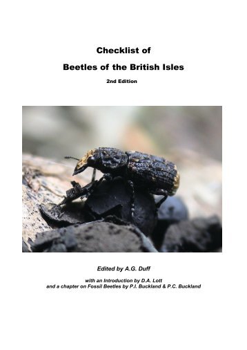 Checklist of Beetles of the British Isles, 2012 edition