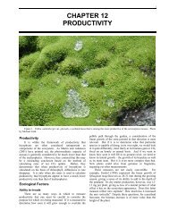 CHAPTER 12 PRODUCTIVITY - Bryophyte Ecology - Michigan ...