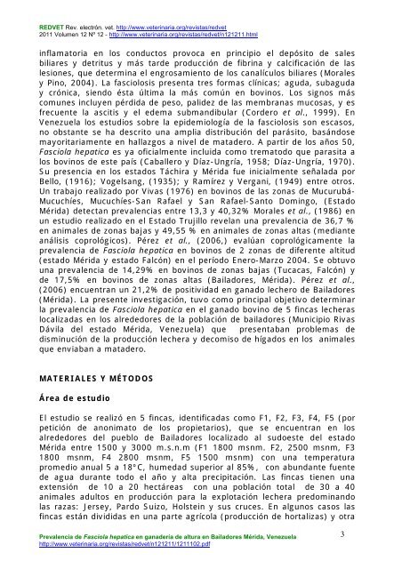 Prevalencia de Fasciola hepatica en ganadería de ... - Veterinaria.org