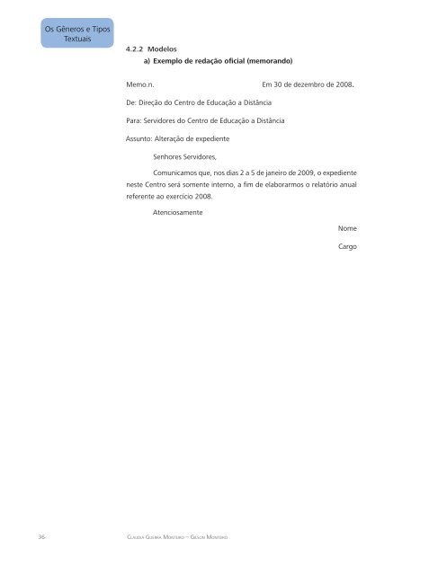 Português Instrumental - Rede e-Tec Brasil - Ministério da Educação