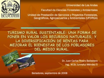 turismo rural sustentable - Facultad Ciencias Forestales y ...