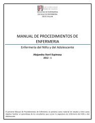 manual de procedimientos de enfermeria - Portal Estudiante UPV