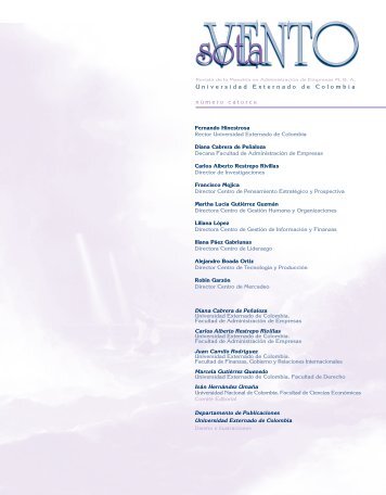revista sotavento 14.pdf - Universidad Externado de Colombia