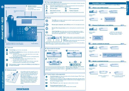 Manual do usuario aparelho 4028 e 4029 - Performance Telecom