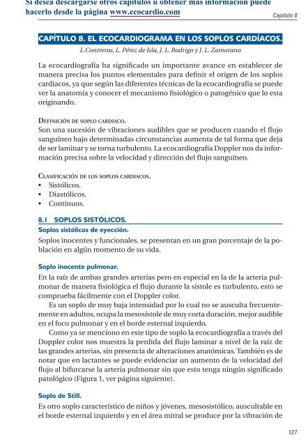 Capítulo del libro: Ecocardiografía Básica. M.A. García Fernández y ...