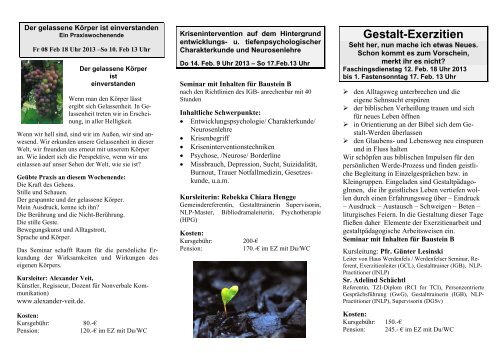 Gestalt Exerzitien Haus Werdenfels