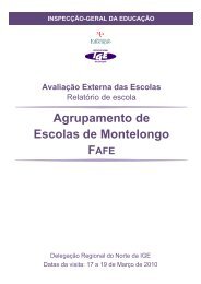 Agrupamento de Escolas de Montelongo (Fafe) - Inspecção Geral ...