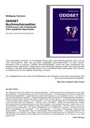 ODDSET Buchmacherwetten - Verlag Rolf Speidel