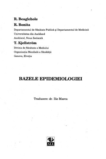 bazele epidemiologiei - libdoc.who.int - World Health Organization