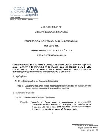 1. Ley Orgánica: 1 - División de Ciencias Básicas e Ingeniería ...