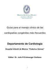 guia de cardiología - Hospital Infantil de México Federico Gómez