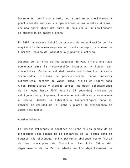 Informe final de consultoría: Procesos y opciones ... - La RED