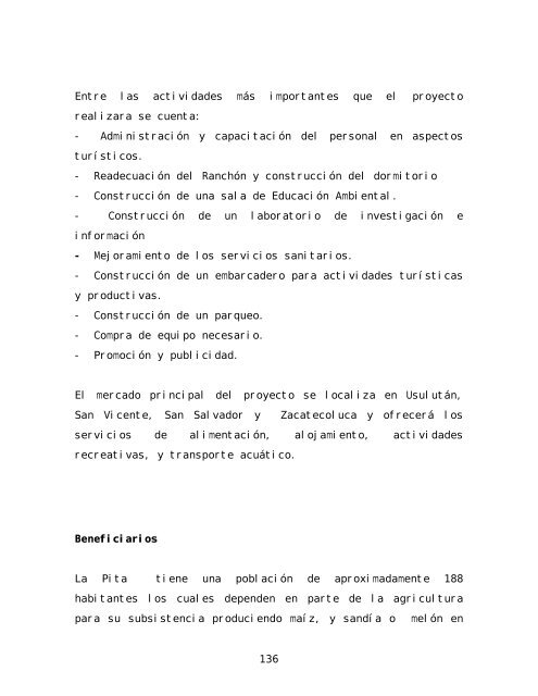 Informe final de consultoría: Procesos y opciones ... - La RED