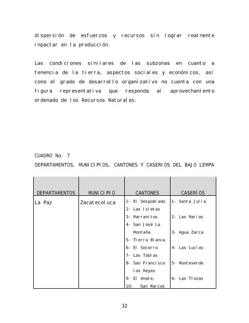 Informe final de consultoría: Procesos y opciones ... - La RED