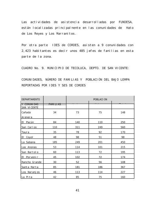 Informe final de consultoría: Procesos y opciones ... - La RED