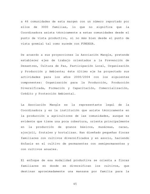 Informe final de consultoría: Procesos y opciones ... - La RED