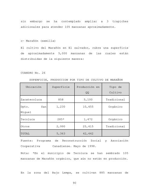 Informe final de consultoría: Procesos y opciones ... - La RED