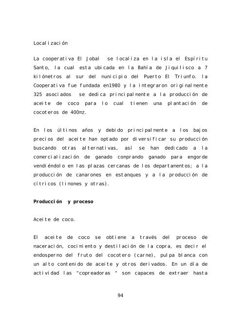 Informe final de consultoría: Procesos y opciones ... - La RED