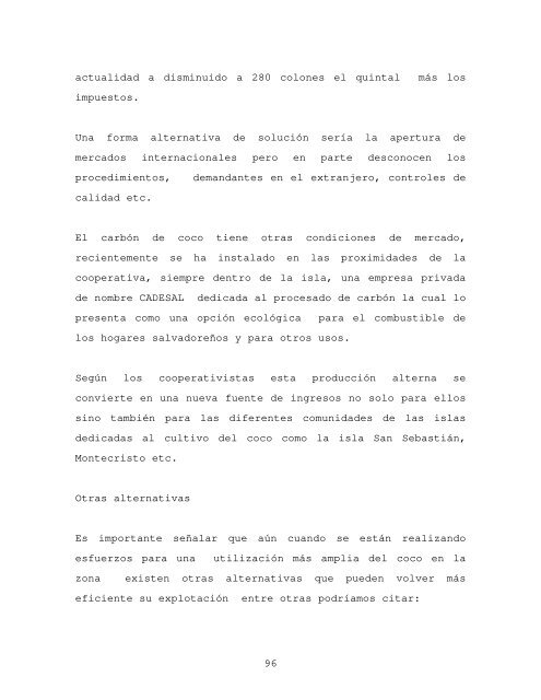 Informe final de consultoría: Procesos y opciones ... - La RED