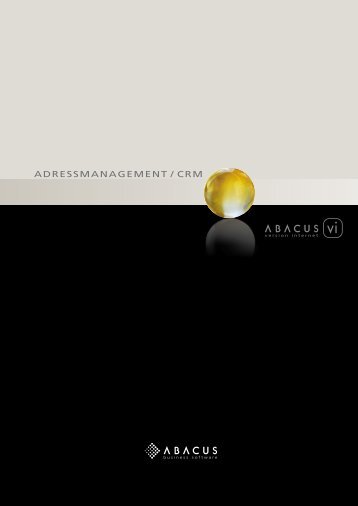 AdressmAnAgement / Crm - ABACUS Research AG